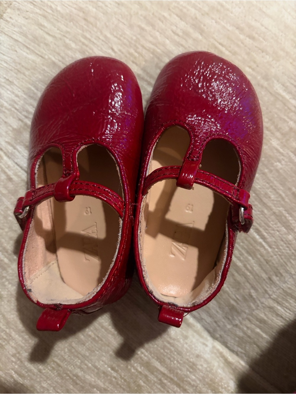 Red Girls' Mary Jane Shoes - Classic Kids Style zara